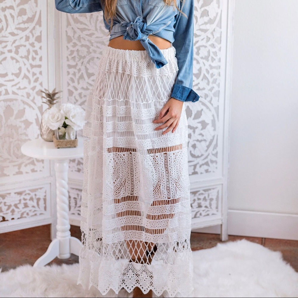 Lace Maxi Skirt